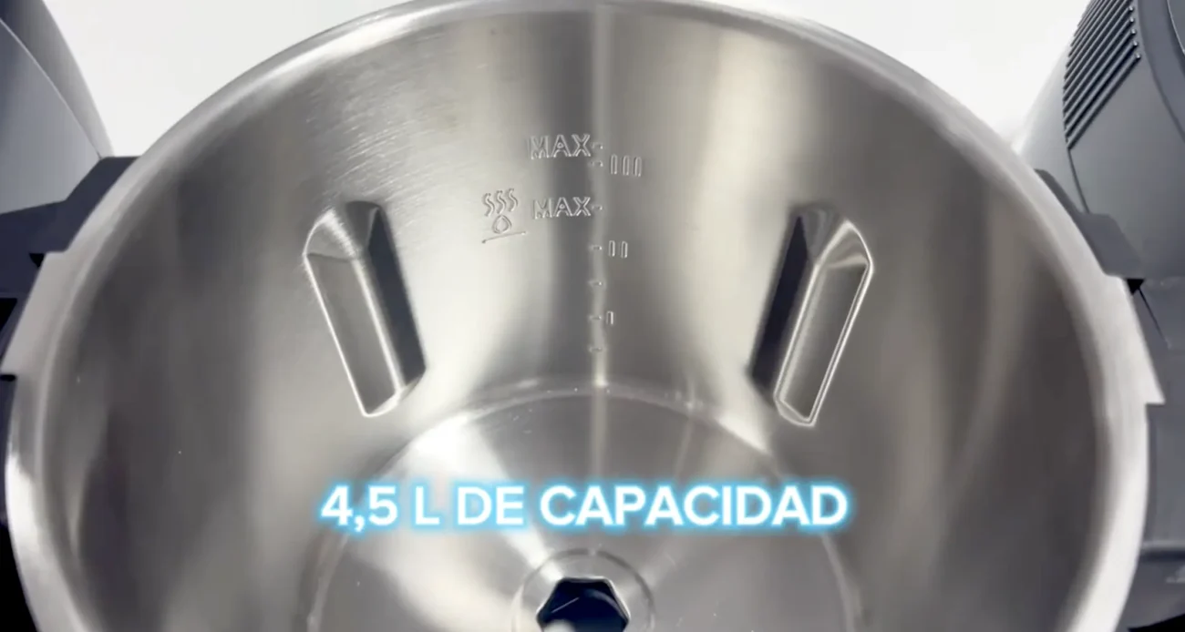 Capacidad del vaso del robot de cocina Mamo Total Cooking gourmet