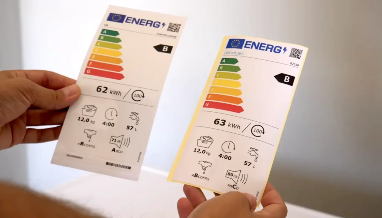 Comparando eficiencia energética entre lavadoras