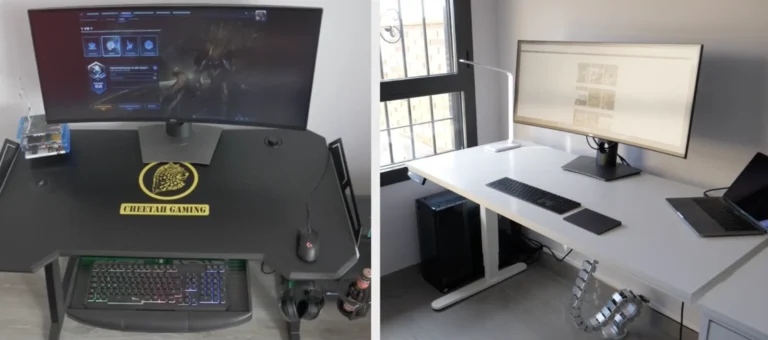 Comparando mesa gaming con mesa de escritorio elevable en altura