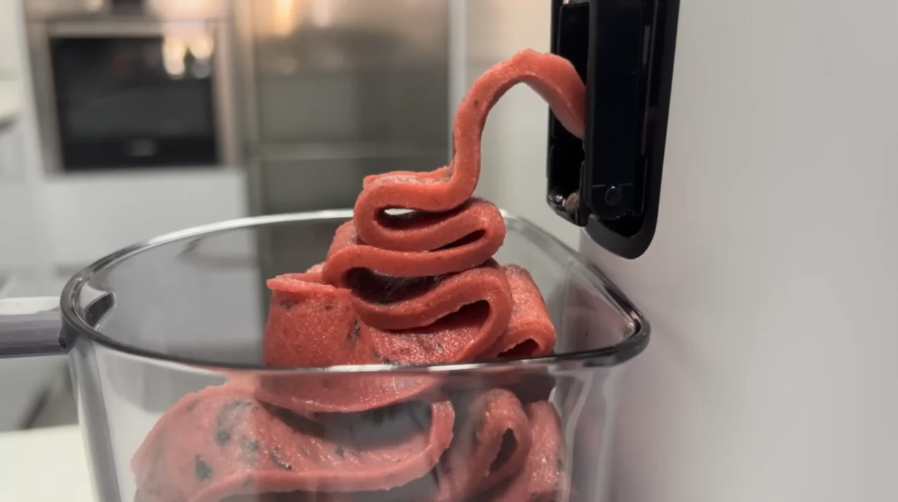 Haciendo helado con el extractor de jugo H70