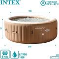 Jacuzzi hinchable Intex PureSpa Sahara