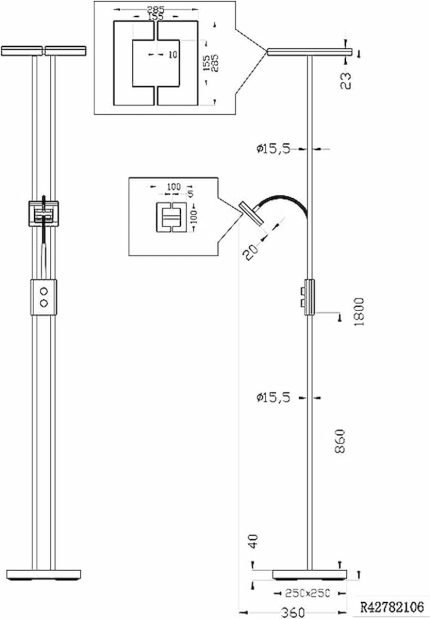 Lampara de pie Trio Lighting 3