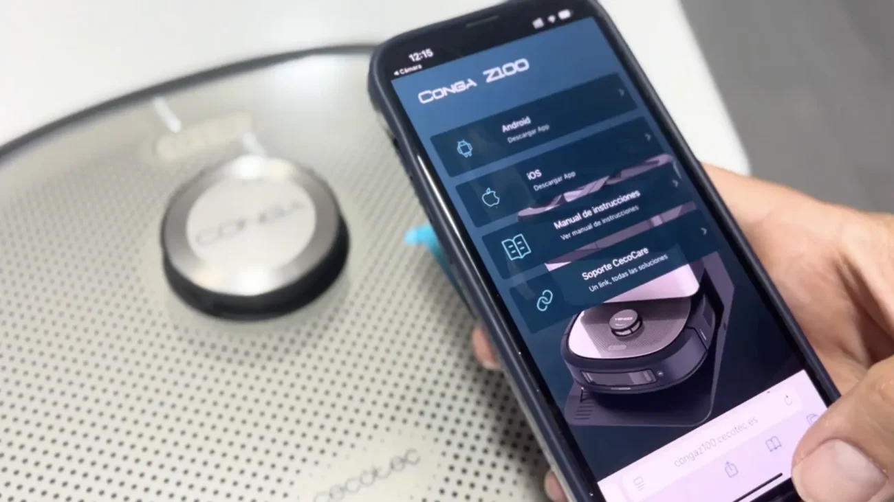 Probando aplicación móvil del Conga Z100
