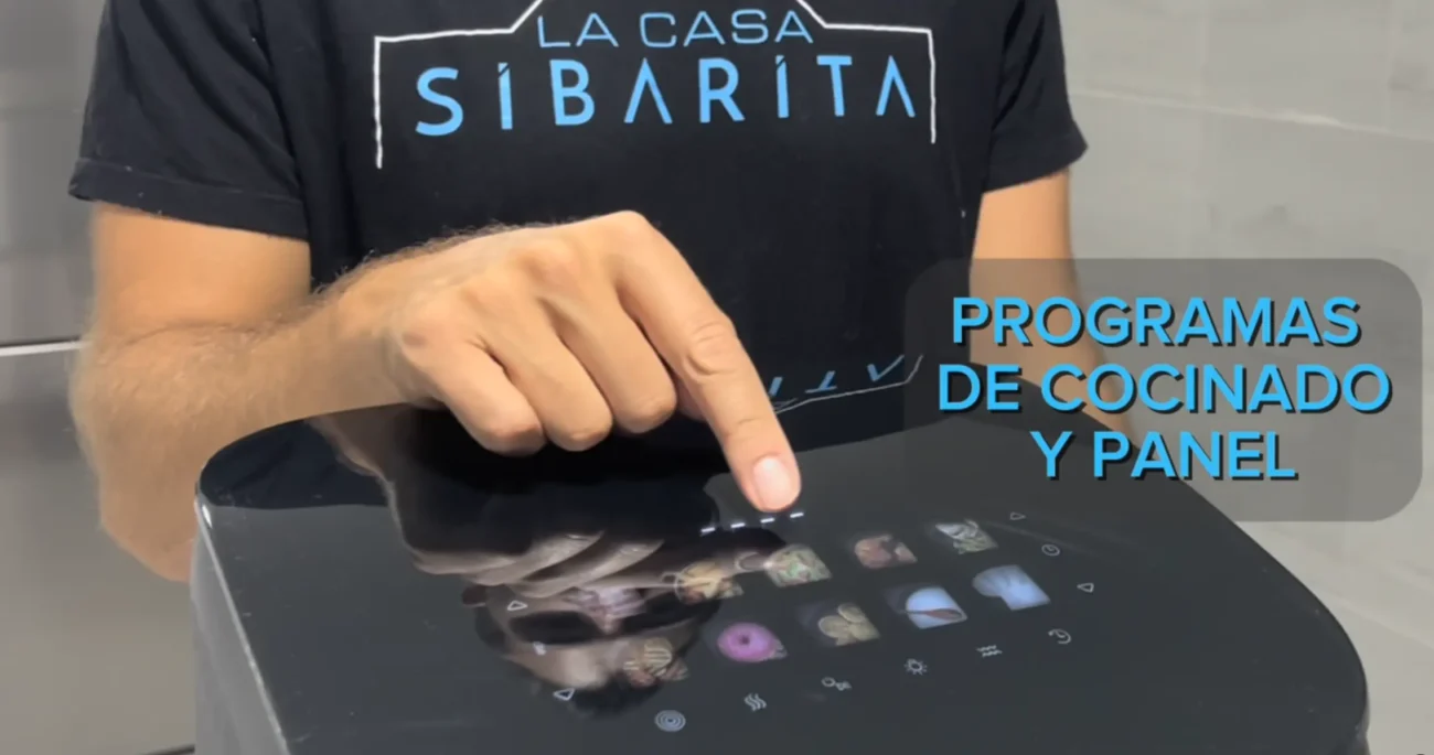 Programas de cocina y panel de freidora de aire