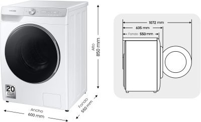 Lavadora Samsung WW90T936DSHS3 2