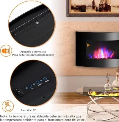 Chimenea eléctrica Homcom