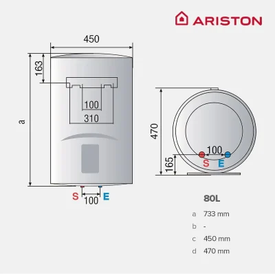 Termo eléctrico Ariston Lydos Eco Blu