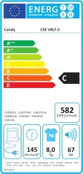 Secadora Candy Smart CSE V8LF-S