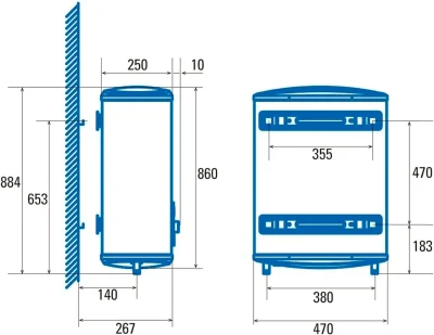 Termo electrico CATA CTRS 50 REV SLIM 6